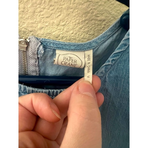 Paper Crane Denim Tank - Picture 3 of 3